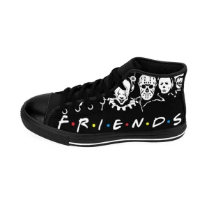 Almost Gone Friends Horror Shoes Characters Happy Halloween High Top Shoes Converse Sneakers Style 1