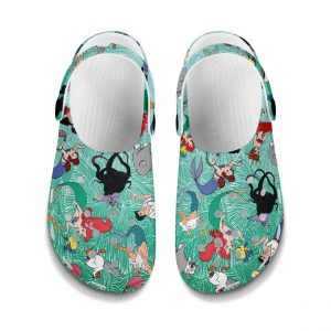 Ariel2BUrsula2BLittle2BMermaid2BTurquoise2BPatterns2BDisney2BGraphic2BCartoon2BUnisex2BCrocs2BClogs2BCrocband2BShoes zvA9w