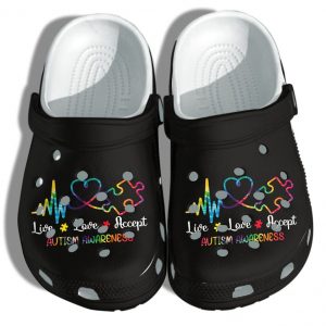 Autism2BAwareness2BCrocs2BHeartbeat2BLive2BLove2BAccept2BCrocband2BClog2BShoes2BFor2BMen2BWomen NFrh0
