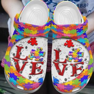 Autism2BAwareness2BCrocs2BLove2BPuzzle2BCrocband2BClog2BShoes2BFor2BMen2BWomen QlTyD