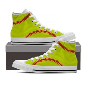 Baseball Lovers Pattern Canvas High Top Shoes 22193639 1