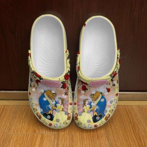 Beauty2BAnd2BThe2BBeast2BFloral2BYellow2BPatterns2BDisney2BGraphic2BCartoon2BUnisex2BCrocs2BClogs2BCrocband2BShoes YjL4x