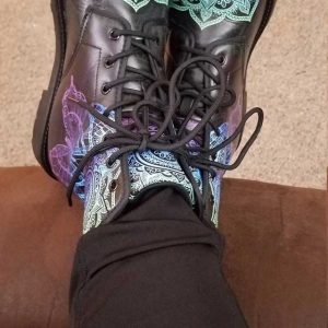Blue2BButterfly2BWomens2BBoots2BFashion2BVegan2BLeather2BCombat2BCustom2BCasual2BShoes2BBohemian2BCowgirl2B2 FQSfV