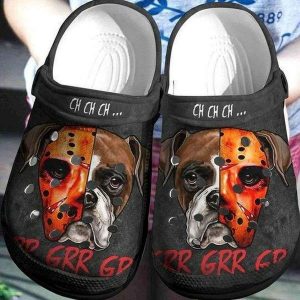 Boxer2BHorror2BJason2BMask2BHalloween2BCrocs2BClogs2BCrocband2BShoes yJ56A