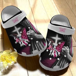 Breast Cancer Awareness Eagle USA Flag Crocs Crocband Clog Shoes 17227797 1
