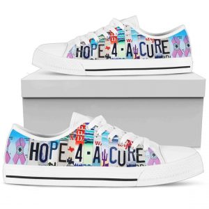 Breast Cancer Awareness Hope For A Cure Low Top Shoes Sneakers 8659870 1