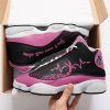 Breast Cancer Awareness Pink Ribbon Heartbeat Air JD13 Shoes1 54992681 1
