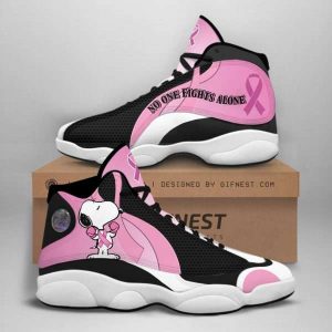 Breast Cancer Awareness Snoopy No One Fight Alone Air JD13 Shoes 54381753 1