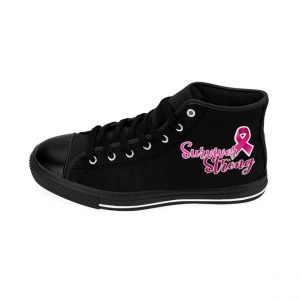Breast Cancer Awareness Survivor Strong Black High Top Shoes Sneakers1 40058985 1