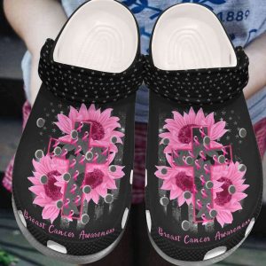 Breast2BCancer2BAwereness2BCrocs2B2BSunflower2BUSA2BFlag2BCross2BChristian lvttX