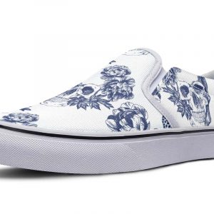 Butterfly-Skull-White-Slipon