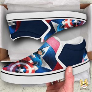 Captain2BAmerica2BMarvel2BMCU2BSlip2BOn2BShoes 1 BQa6h