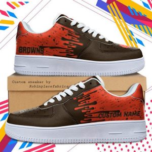 Cleveland2BBrowns2BNfl2BDripping2BColor2BPattern2BSneaker2BFor2BMen2BWomen KooEB