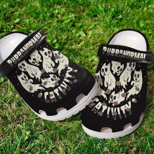 Cute2BBoo2BCat2BPurranormal2BCativity2BHalloween2BCrocs2BCrocband2BClogs2BShoes QNMoX