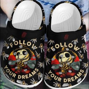 Cute2BCartoon2BFreddy2BKrueger2BFollow2BYour2BDreams2BCrocs2BCrocband2BClogs2BShoes gY746