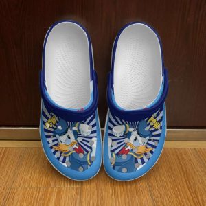 Donald2BDuck2BVintage2BBlue2BYellow2BDisney2BGraphic2BCartoon2BUnisex2BCrocs2BClogs2BCrocband2BShoes AO5VX