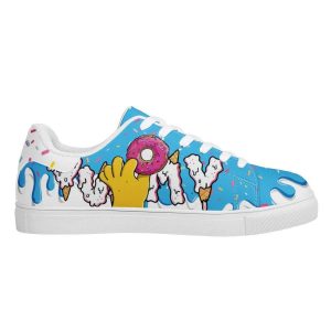 Donut2BHomer2BSimpsons2BDrip2BLow2Btop2BLeather2BSkate2BShoes2B2 Vm53I