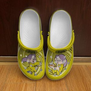 Dopey2BDwarf2BRound2BGreen2BPurple2BDisney2BGraphic2BCartoon2BUnisex2BCrocs2BClogs2BCrocband2BShoes xcLuT