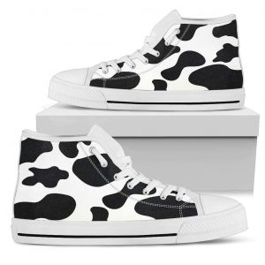 Farmer Cow Print Lovers Canvas High Top Shoes 29319419 1