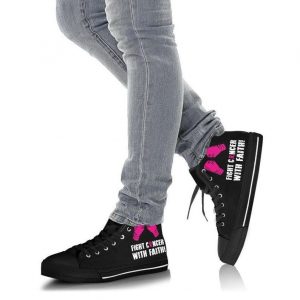 Fight Cancer With Faith Custom Print High Top Sneakers Shoes1 51741778 1