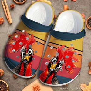 Funny Stop Starting Look Chicken Crocs Crocband Clog Shoes 45649074 1