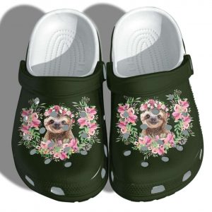 Girl Loves Sloth Cute Crocs Crocband Clog Shoes 94533927 1