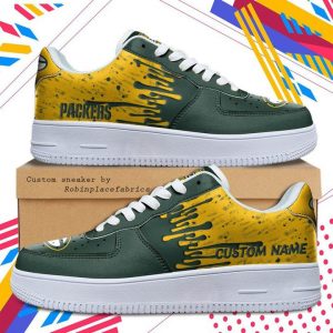 Green2BBay2BPackers2BNfl2BDripping2BColor2BPattern2BSneaker2BFor2BMen2BWomen rhODr