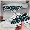Halloween Blue Ghost - Halloween Men Women Canvas Low Top Shoes