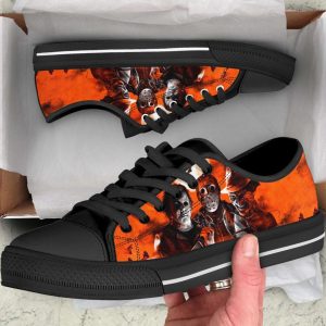Halloween Freddy Jason Michael Horror Movie Custom Casual Low Top Canvas Shoes