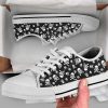 Halloween Skull & Bones Women Men Canvas Casual Low Top Shoes