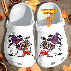 Halloween2BCrocs2BPersonalized2BAngry2BShark2BCosplay2BGhost2BClogs2BCrocband2BShoes AY4NS