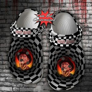 Halloween2BCrocs2BPersonalized2BHalloween2BScary2BFreddy2BKrueger2BCheckered2BTunnel2BClogs2BCrocband2BShoes xbnIV