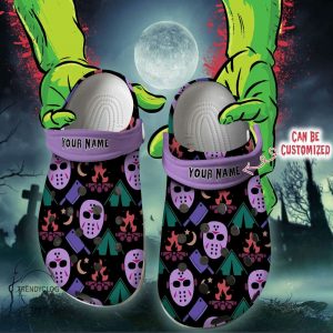 Halloween2BCrocs2BPersonalized2BHorrors2BJason2BPattern2BClogs2BCrocband2BShoes 5bZFe
