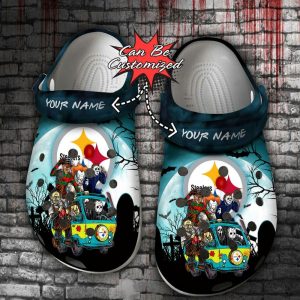 Halloween2BCrocs2BPersonalized2BPittsburgh2BSteelers2BHorror2BFriends2BVan2BWith2BClown2BRetro2BScary2BMovie2BVillains2BClogs2BCrocband2BShoes Yur2l