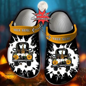 Halloween2BCrocs2BPersonalized2BTruck2BGnomes2BPumpkin2BClogs2BCrocband2BShoes KA13n