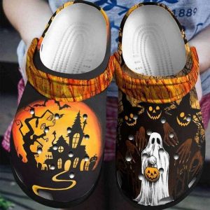 Halloween2BGhost2BPumpkin2BCrocs2BClogs2BCrocband2BShoes SXRLa
