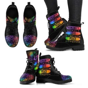 Humanity2BBlack2BMandala2BWomens2BBoots2BVegan2BLeather lWel8