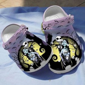 Jack2BAnd2BSally2BNightmare2BBefore2BChristmas2BHalloween2BClassic2BCrocs2BClogs2BCrocband2BShoes bgGe2
