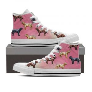 Labrador Retriever Dog Lovers Pattern Canvas High Top Shoes 60008427 1