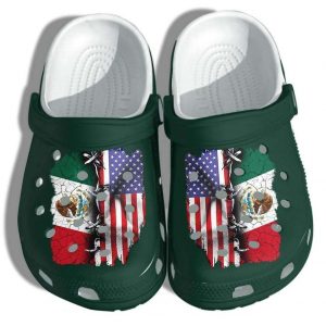 Mexico America Flag Crocs Crocband Clog Shoes 80869227 1