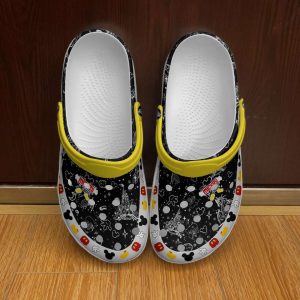Mickey2BMouse2BLogo2BBlack2BWhite2BPatterns2BDisney2BGraphic2BCartoon2BUnisex2BCrocs2BClogs2BCrocband2BShoes 3A7iz