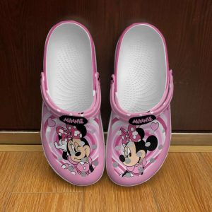 Minnie2BMouse2BHeart2BRound2BPink2BBlack2BDisney2BGraphic2BCartoon2BUnisex2BCrocs2BClogs2BCrocband2BShoes cfz0m
