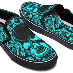 Neon-Aqua-Mandala-Art-Black-Slipon