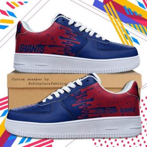 New2BYork2BGiants2BNfl2BDripping2BColor2BPattern2BSneaker2BFor2BMen2BWomen t8DXN