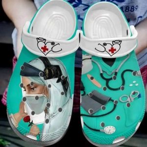 Nurse Angel Crocs Crocband Clog Shoes For Men Women 15246764 1