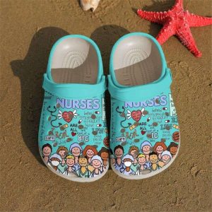 Nurse Cartoon Crocs Crocband Clog Shoes For Men Women 2089571 1
