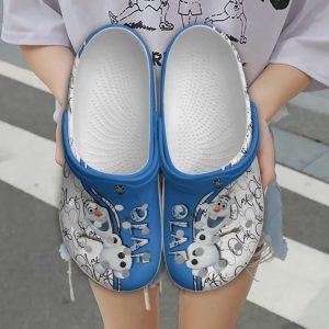 Olaf2BFrozen2BStrips2BBlue2BWhite2BDisney2BGraphic2BCartoon2BUnisex2BCrocs2BClogs2BCrocband2BShoes 4phIl
