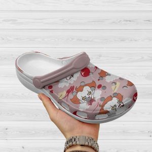 Pennywise2BRed2BBalloon2BPink2BCrocs2BCrocband2BClogs2BShoes XRooA