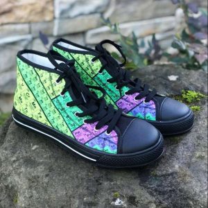 Periodic Table Pattern Canvas High Top Shoes 90884453 1