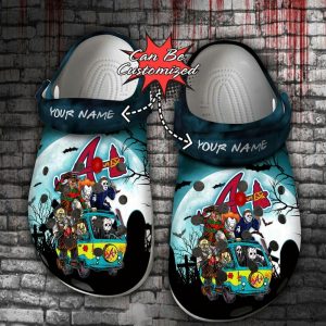 Personalized2BAtlanta2BBraves2BHorror2BFriends2BVan2BWith2BClown2BRetro2BScary2BMovie2BVillains2BHalloween2BCrocs2BClogs2BCrocband2BShoes at1zV
